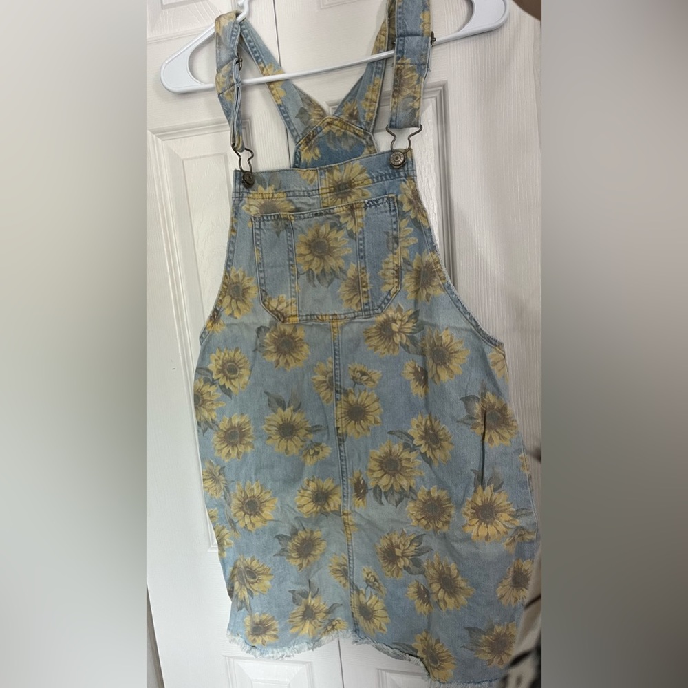 American Eagle Sunflower Jean Dress